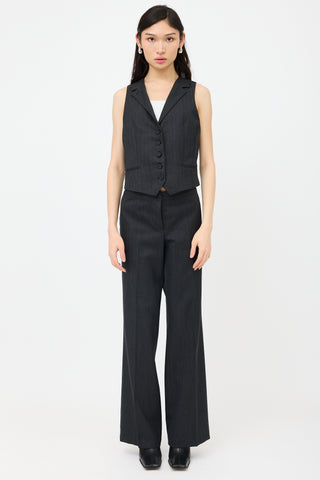 Bottega Veneta Wool & Silk Patterned Vest