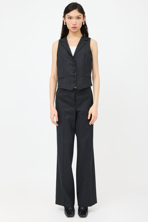 Bottega Veneta Wool & Silk Patterned Vest