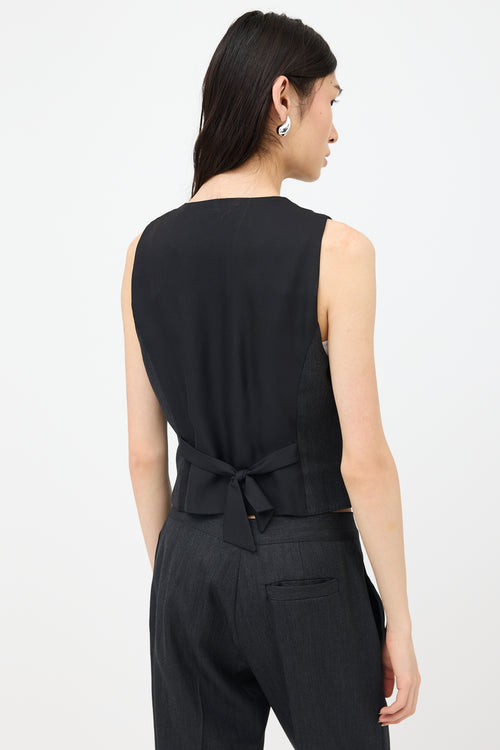 Bottega Veneta Wool & Silk Patterned Vest