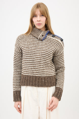 Bottega Veneta Wool Striped Sweater