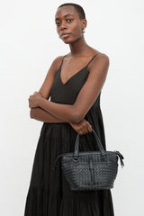 Bottega Veneta Leather Intrecciato Tambura Bag