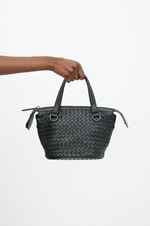 Bottega Veneta Leather Intrecciato Tambura Bag