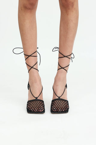 Bottega Veneta Woven Stretch Web Sandals