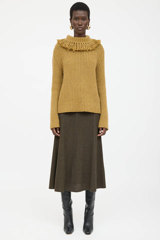 Bottega Veneta Cashmere Fringe Knit Sweater