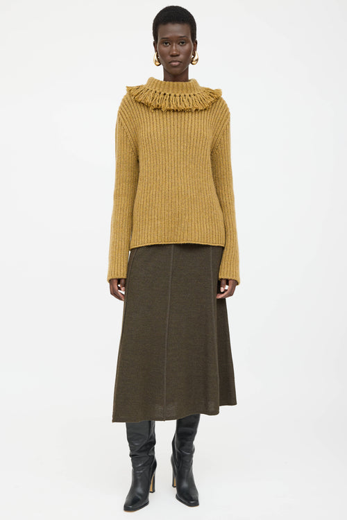 Bottega Veneta Cashmere Fringe Knit Sweater
