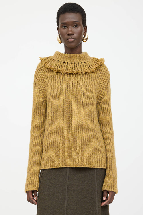 Bottega Veneta Cashmere Fringe Knit Sweater