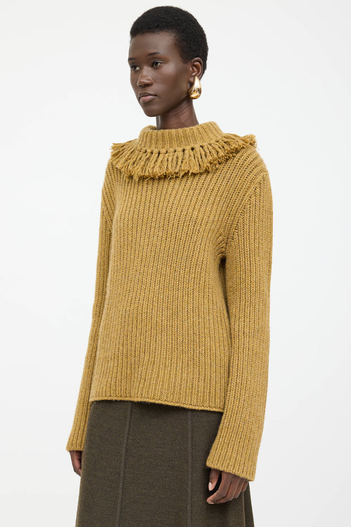 Bottega Veneta Cashmere Fringe Knit Sweater
