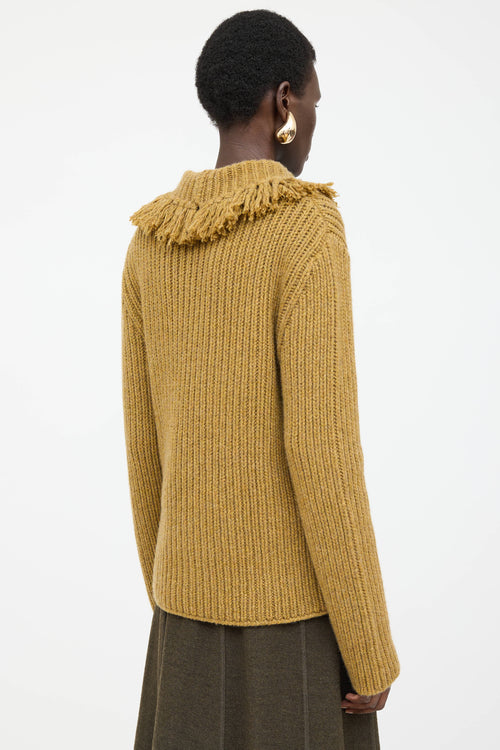 Bottega Veneta Cashmere Fringe Knit Sweater