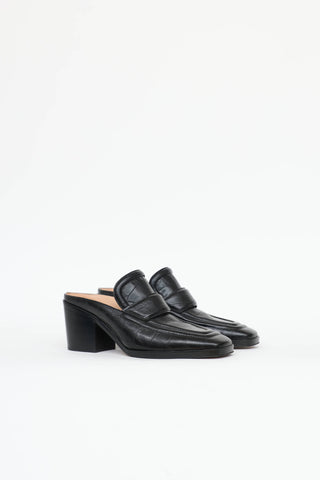 Bottega Veneta Embossed Loafer Mule