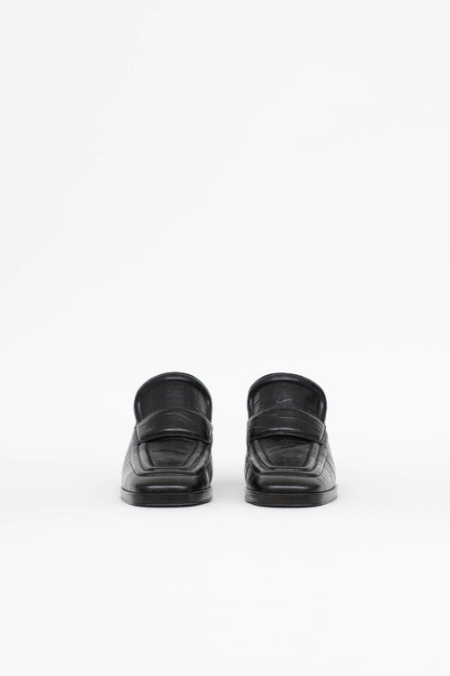 Bottega Veneta Embossed Loafer Mule
