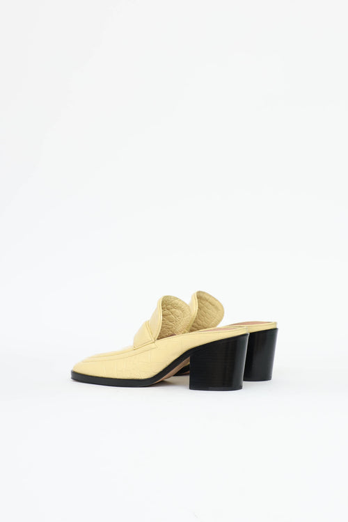 Bottega Veneta Embossed Loafer Mule