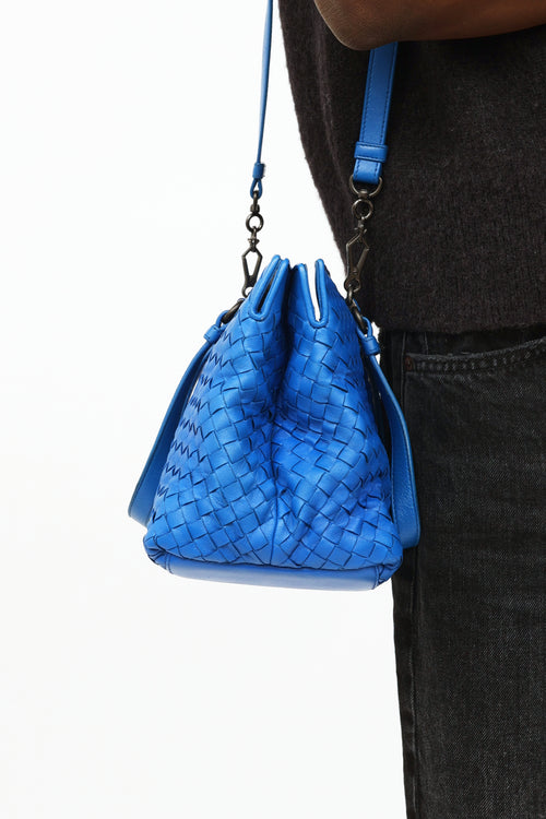 Bottega Veneta Blue 2-Pocket Small Bag