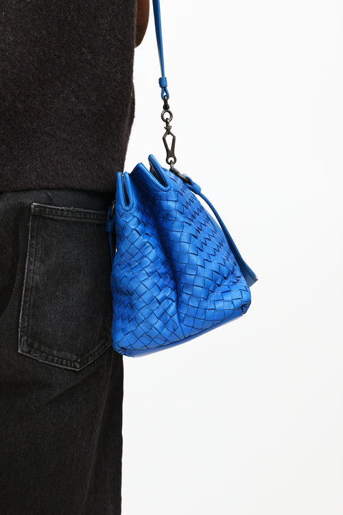 Bottega Veneta Blue 2-Pocket Small Bag