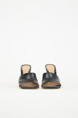 Bottega Veneta Black Leather Stretch Mule