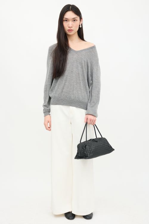 Bottega Veneta 2003 Intrecciato Leather Boston Bag