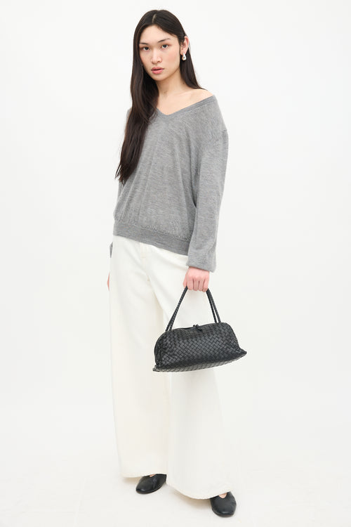 Bottega Veneta 2003 Intrecciato Leather Boston Bag