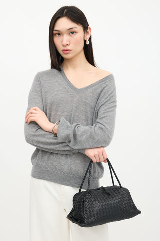 Bottega Veneta 2003 Intrecciato Leather Boston Bag