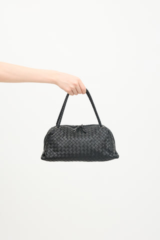 Bottega Veneta 2003 Intrecciato Leather Boston Bag