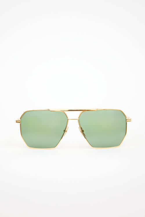 Bottega Veneta BF1012S Aviator Sunglasses