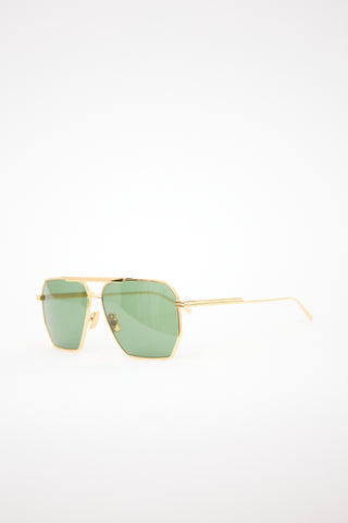 Bottega Veneta BF1012S Aviator Sunglasses