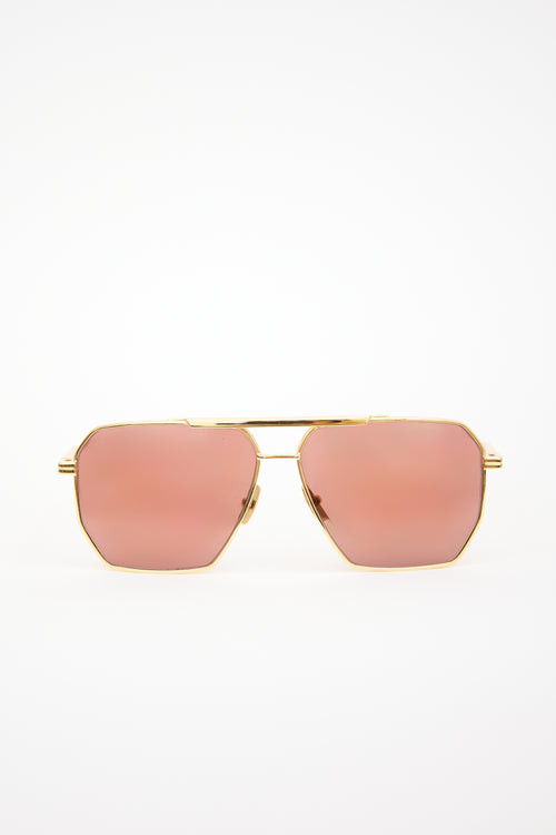 Bottega Veneta BV1012S Aviator Sunglasses