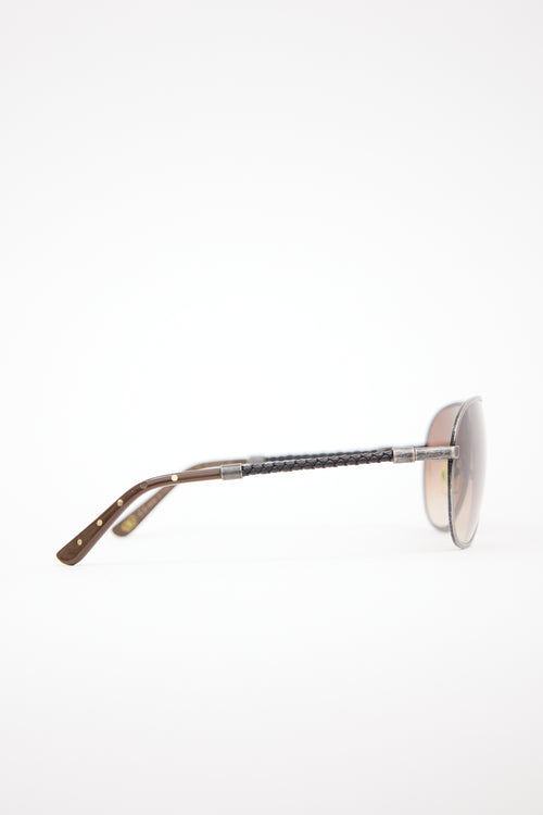 Bottega Veneta BV102FS Aviator Sunglasses