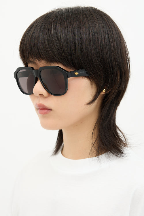 Bottega Veneta BV1034S Aviator Sunglasses