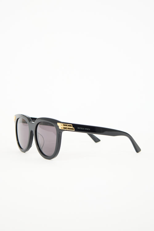 Bottega Veneta BV1104SA Unapologetic Round Sunglasses