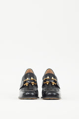 Bottega Veneta Black & Gold Patent Leather Monsieur Loafer