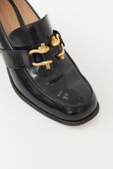 Bottega Veneta Black & Gold Patent Leather Monsieur Loafer