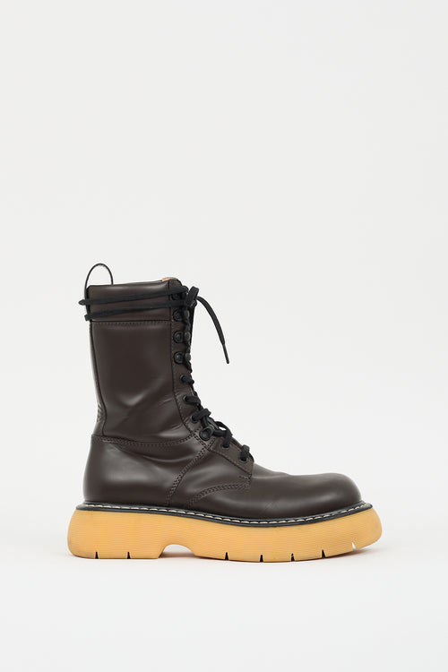 Bottega Veneta Brown Leather Bounce Boot