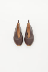Bottega Veneta Brown Leather Ballet Flat