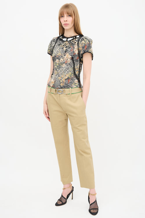 Bottega Veneta Canvas Belted Trouser