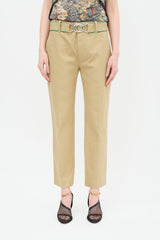Bottega Veneta Canvas Belted Trouser