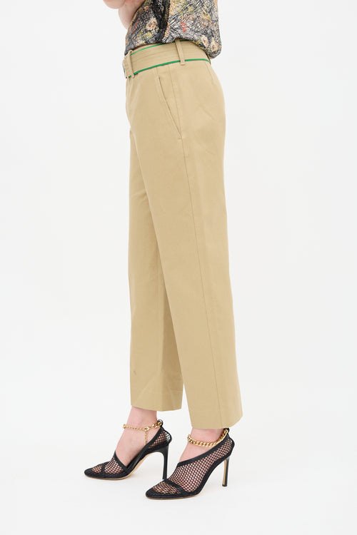 Bottega Veneta Canvas Belted Trouser