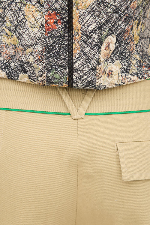 Bottega Veneta Canvas Belted Trouser