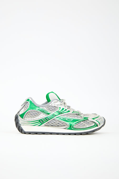 Bottega Veneta Faux Leather & Mesh Orbit Sneaker