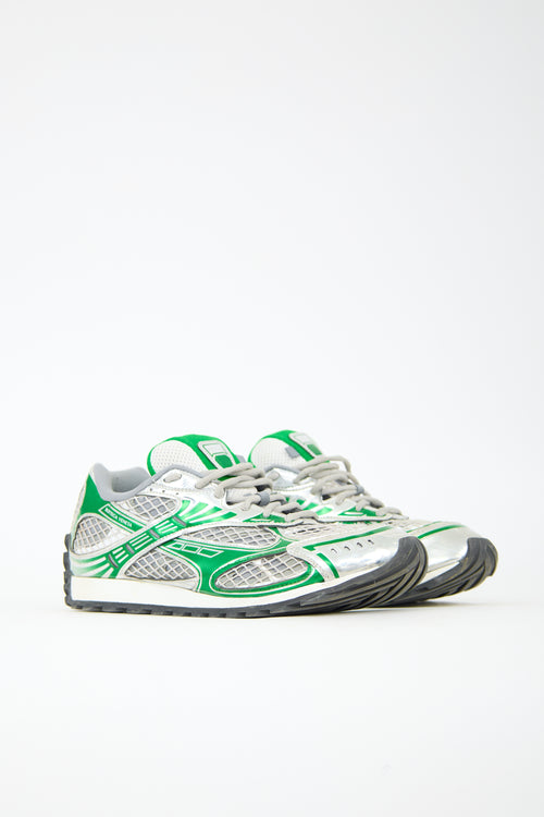 Bottega Veneta Faux Leather & Mesh Orbit Sneaker