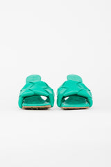 Bottega Veneta Green Padded Lido Mule