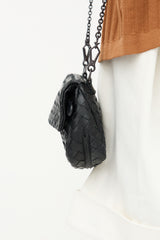 Bottega Veneta Intrecciato Leather Flap Bag