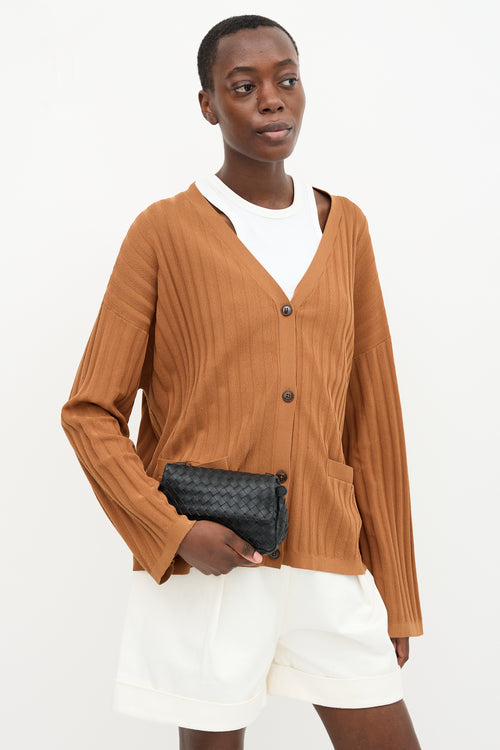 Bottega Veneta Intrecciato Leather Flap Bag
