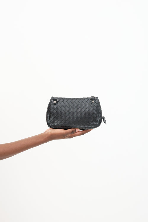 Bottega Veneta Intrecciato Leather Flap Bag