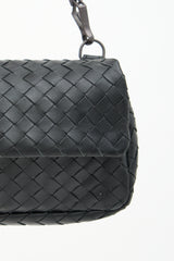 Bottega Veneta Intrecciato Leather Flap Bag