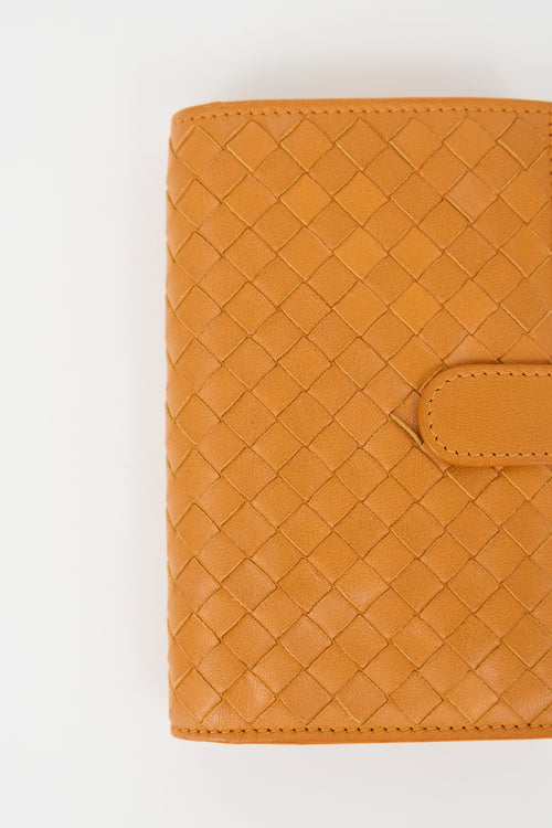 Bottega Veneta Intrecciato Bi-Fold Zip Wallet