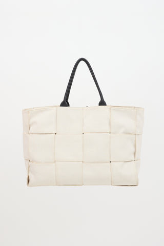 Bottega Veneta Intrecciato Canvas Maxi Arco Tote Bag