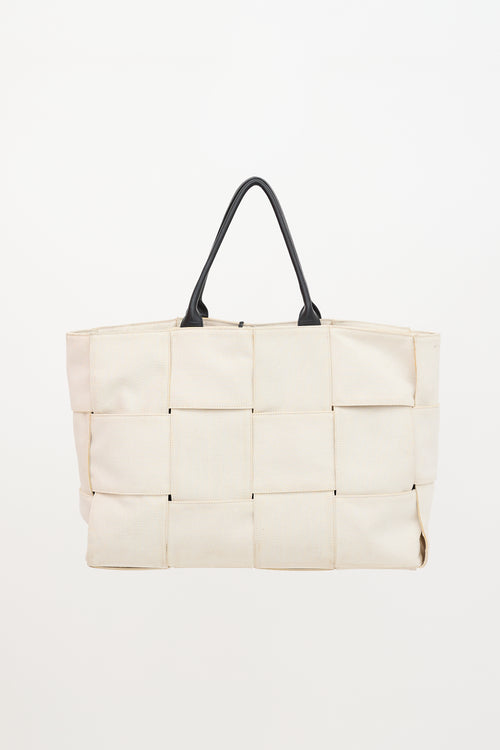 Bottega Veneta Intrecciato Canvas Maxi Arco Tote Bag