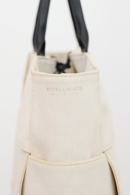 Bottega Veneta Intrecciato Canvas Maxi Arco Tote Bag