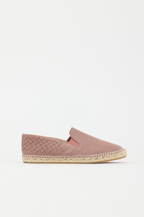 Bottega Veneta Intrecciato Leather Espadrille