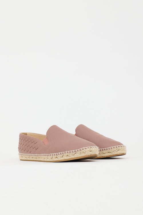 Bottega Veneta Intrecciato Leather Espadrille