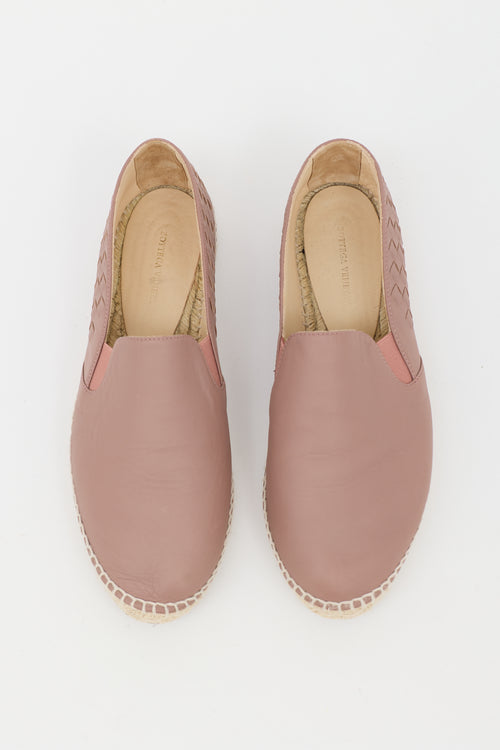 Bottega Veneta Intrecciato Leather Espadrille